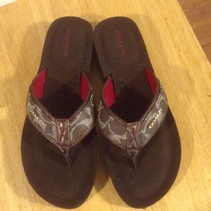 Coach flip flops