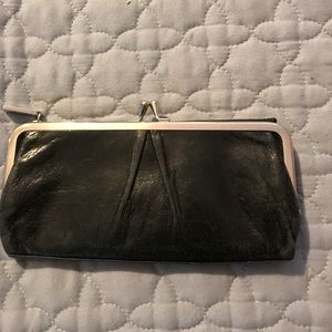 Black Hobo leather wallet