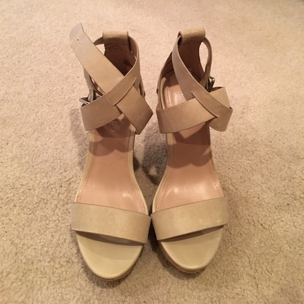 Charles by Charles David Nude Wedges