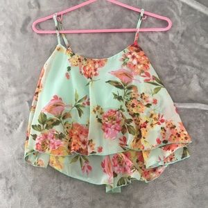 Floral Flowy Crop top