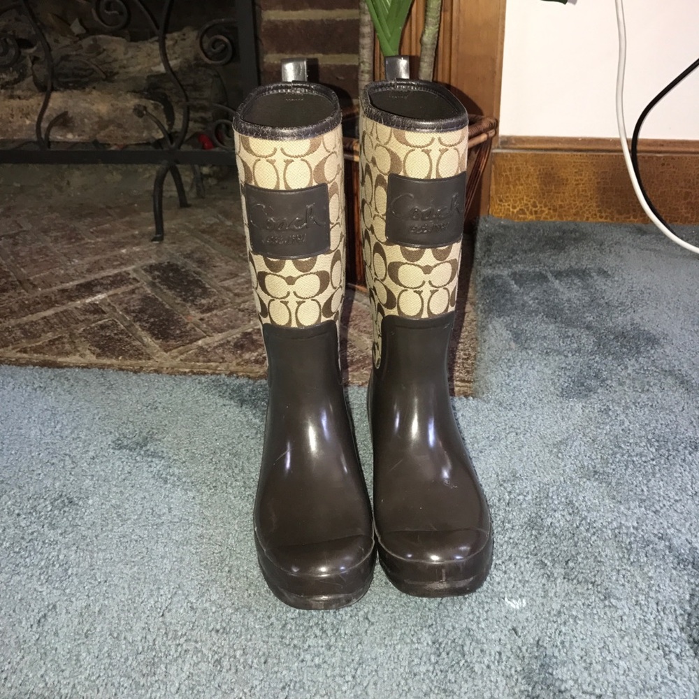 Coach rain boot