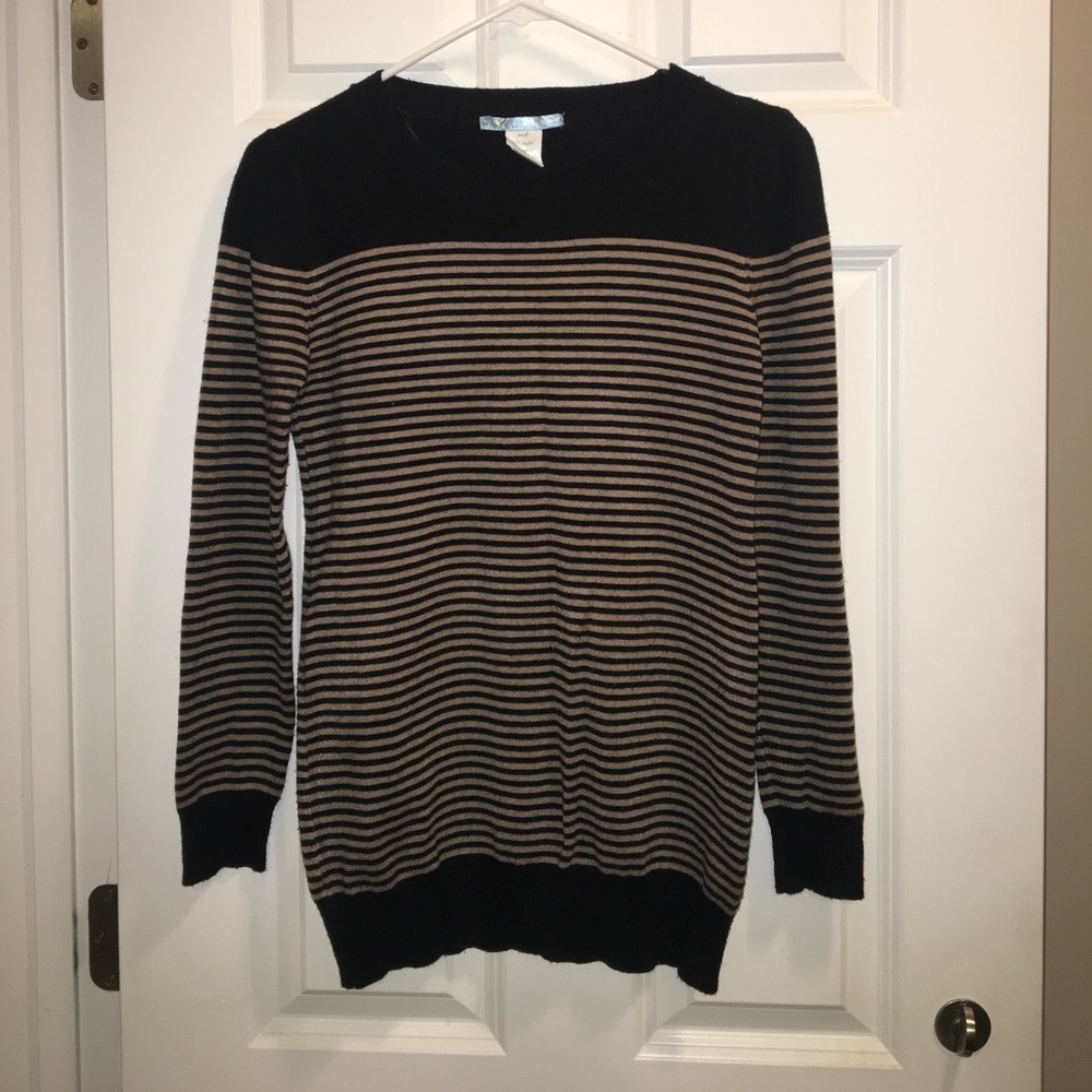 Brown/tan and black striped sweater!!