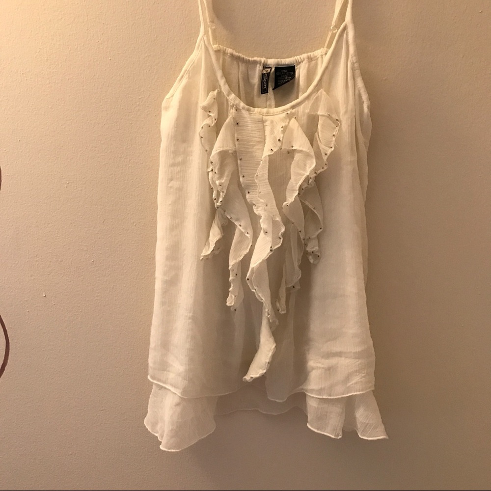 🐚 Off White Flowy Top 🐚