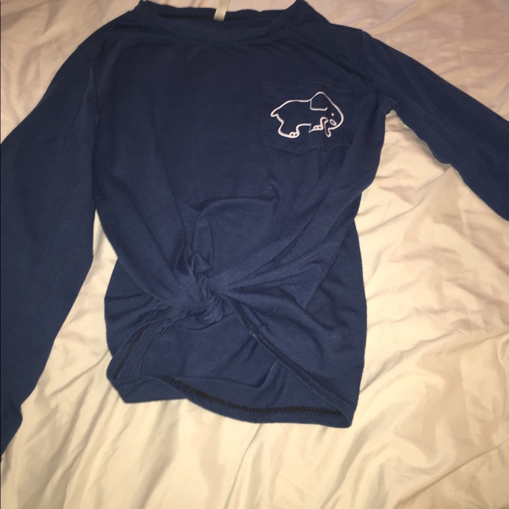 Ivory Ella t shirt ( Tied for fashion)