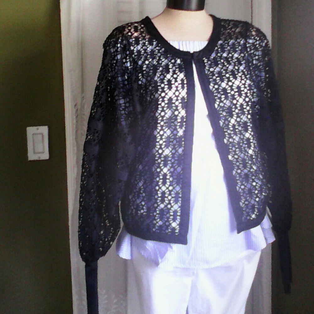 Sheer black cover up