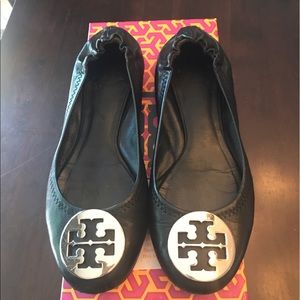 Tory Burch Reva Flats - black- size 6.5