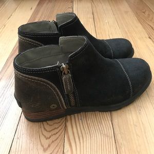 Sorel zip ankle booties.
