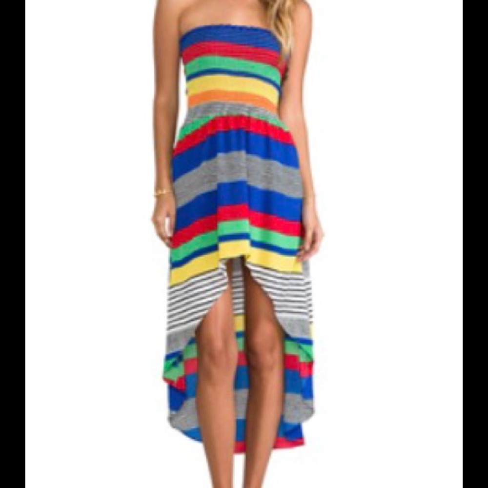 T bags Los Angeles hi low dress