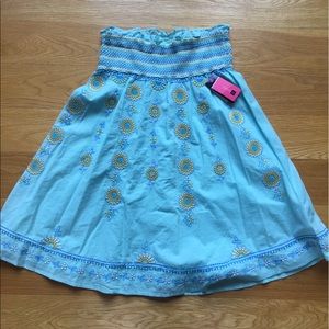 Gap Kids Blue Strapless Dress