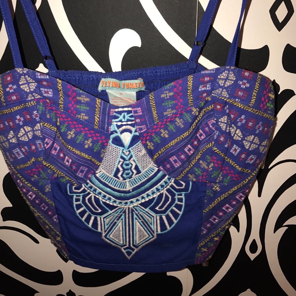 purple crop top