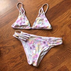 Floral pastel bikini