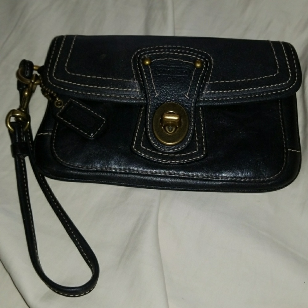 Black Coach wristlet