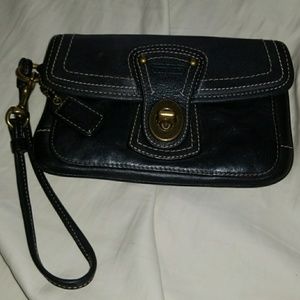 Black Coach wristlet