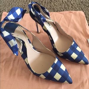 Perfect condition gingham Miu Miu Slingbacks