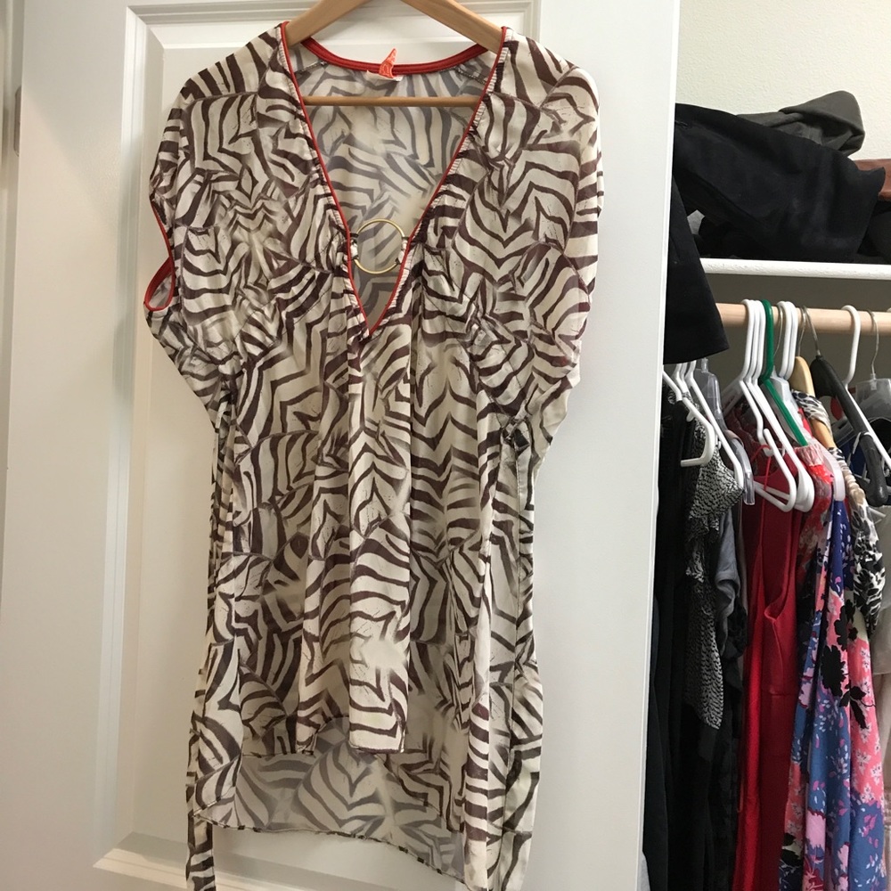 Becca tribal swim coverup