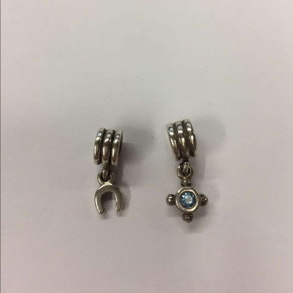 TWO PANDORA CHARMS