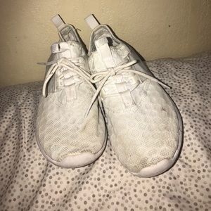 White Nike shoes 💜