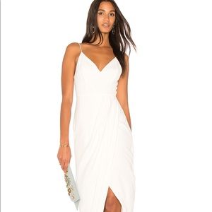 Shona Joy Cocktail Draped Dress (Ivory)