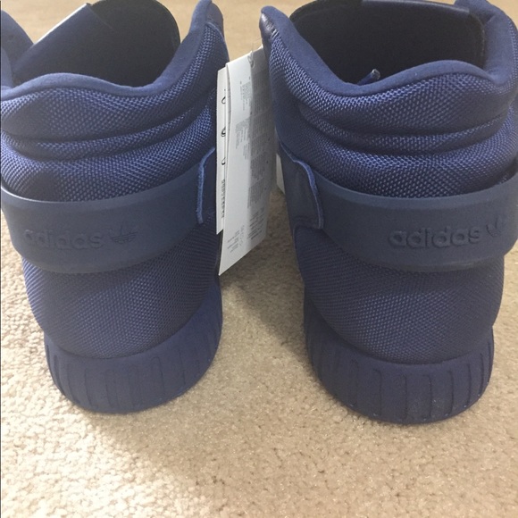 NWT Adidas Invader Blue High Top Sneaker - Picture 6 of 6