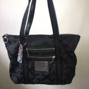 Coach poppy tote