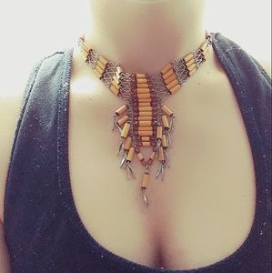 Vintage Tribal Beaded Choker