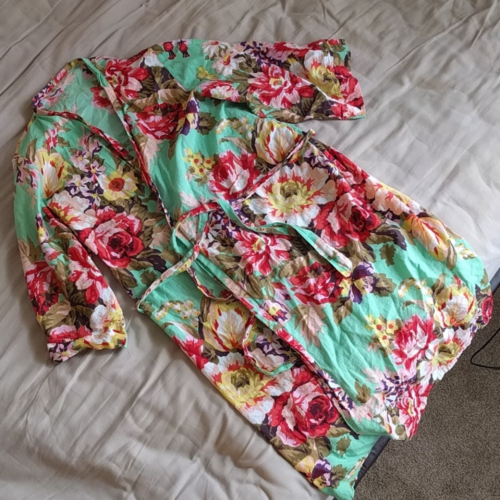 Cotton Floral Robe 🏵️