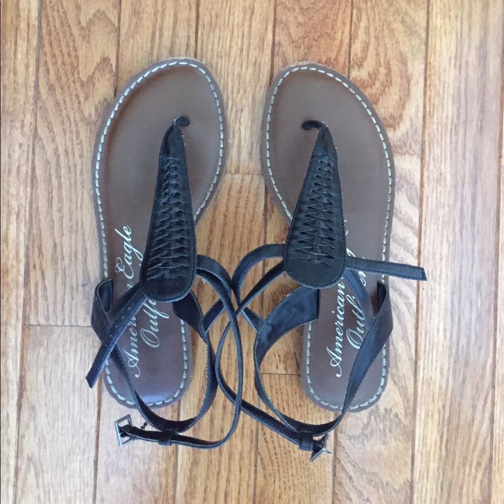 American Eagle t-strap sandals!
