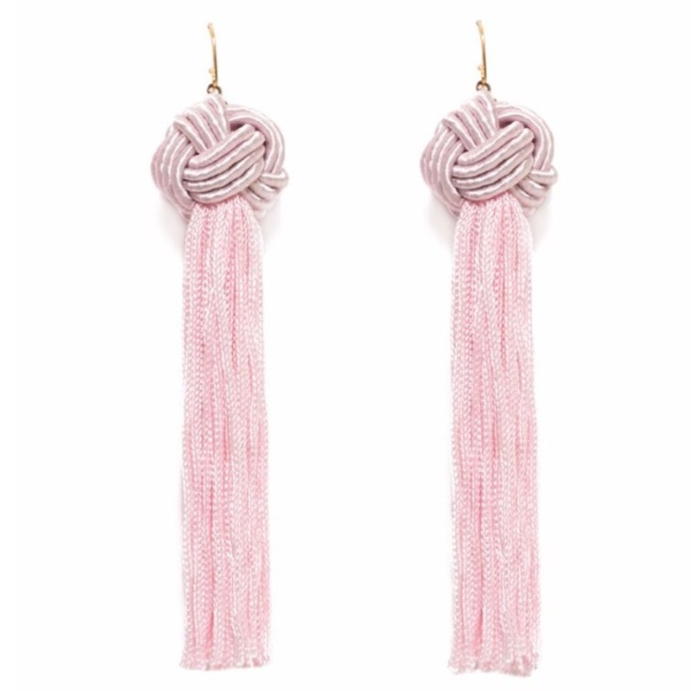 Vanessa Mooney Astrid Tassel earrings blush - Picture 2 of 4