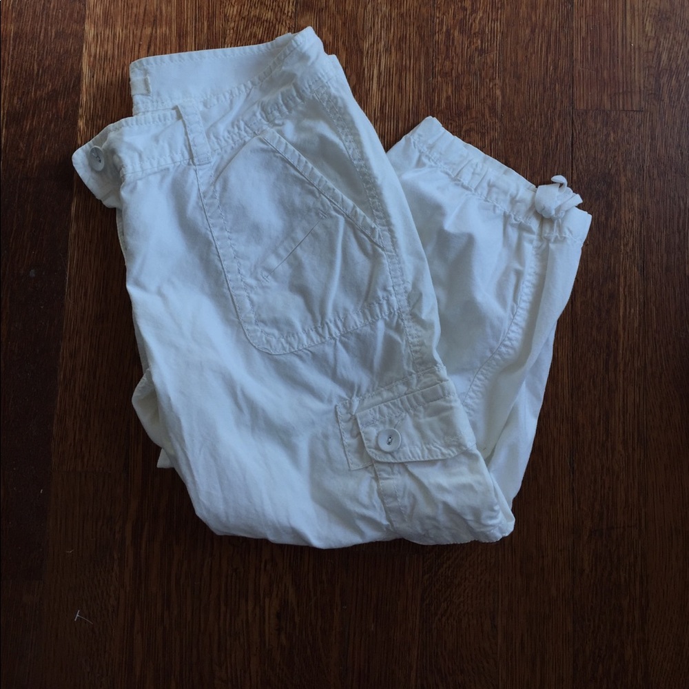 White cargo pants- Loft