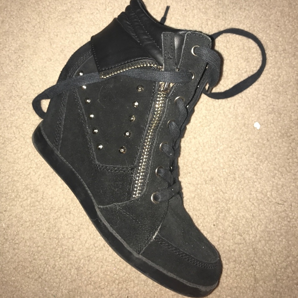 GUESS sneaker wedges worn once!