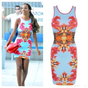 Celeb Boutique Cameron Tropical Print Dress