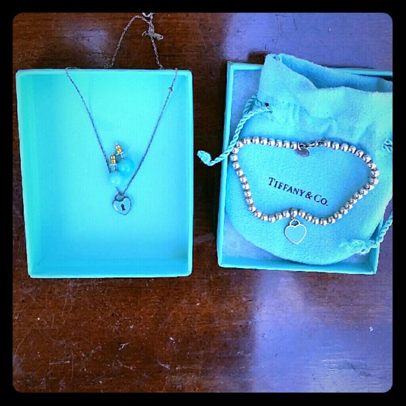 Tiffany & Co. Jewelry - Authentic Tiffanys bracelet, earrings,and necklace