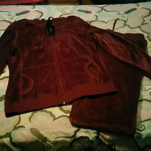 BCBGMaxAzria VELOUR JOGGER SET SIZE XL