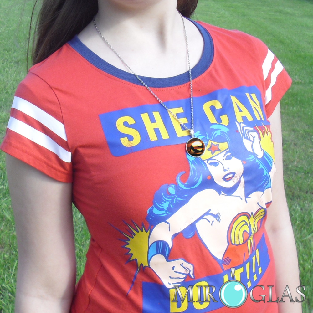 Sunset Mermaid Clario Pendant Necklace