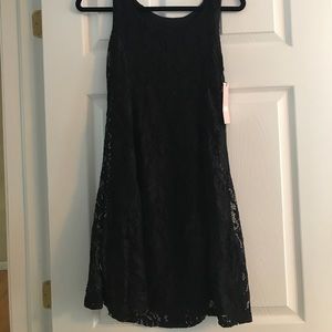 Brand new black lace dress