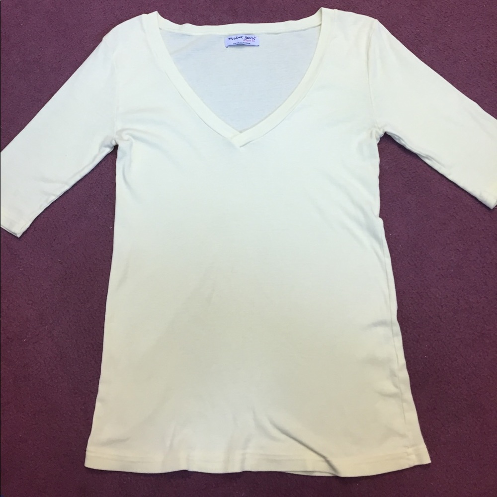 Michael Stars three quarter length sleeve shirt