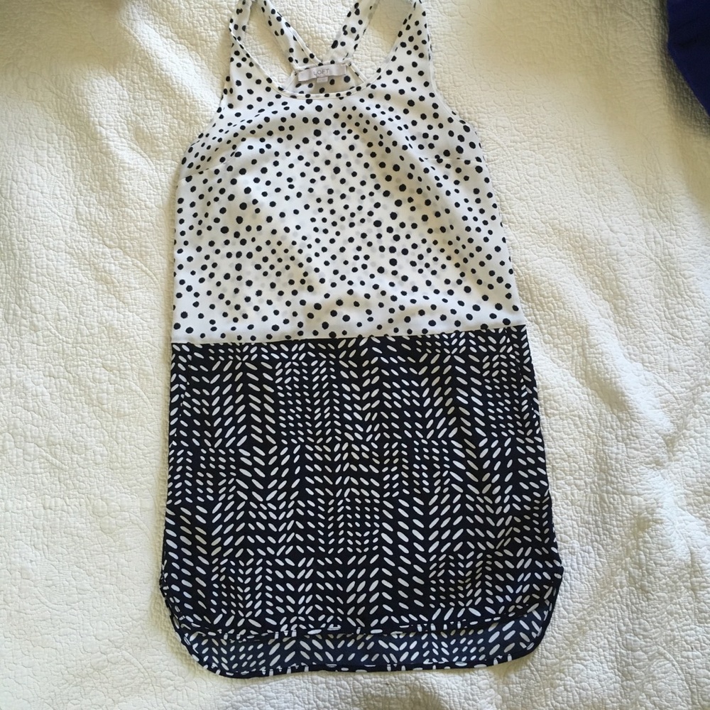 LOFT sleeveless shift dress