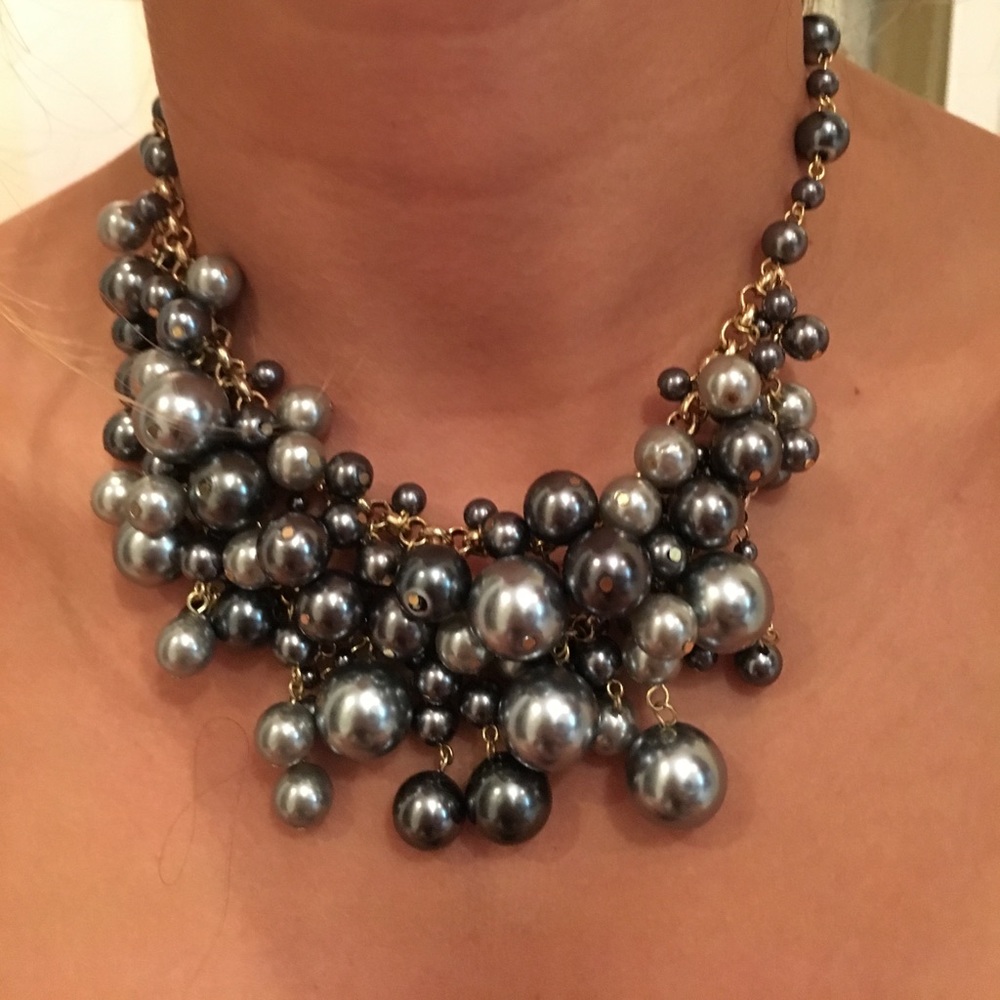 Silver/Black Statement Necklace