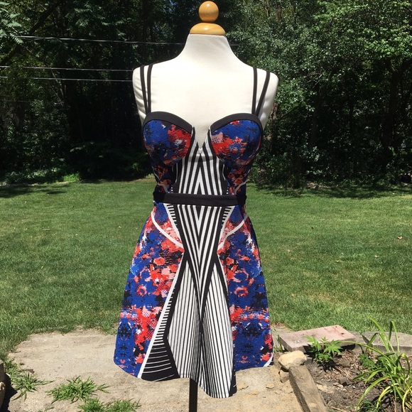 Material Girl Dresses & Skirts - Material Girl Mixed Print Sexy Dress