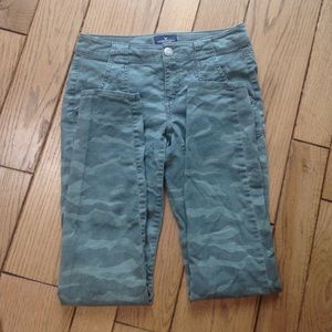 American Eagle Skinny Stretch Camo Fall jeans