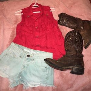 Cocomo Red sleeveless Top