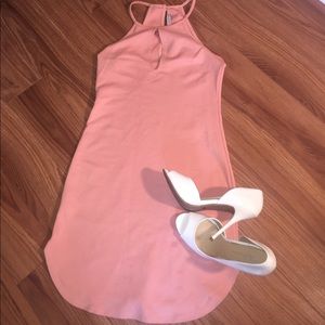 Light pink mini dress