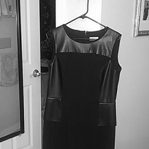 Black Calvin Klein pencil dress
