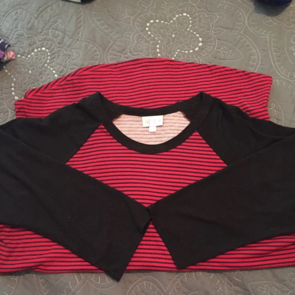 Lularoe Randy Large GUC black and red