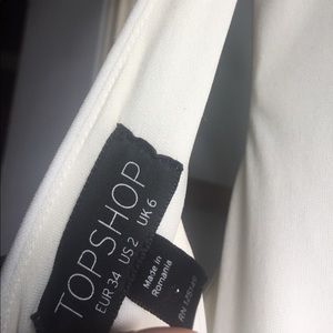 White Topshop dress