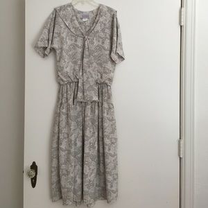 Vintage gray tea dress