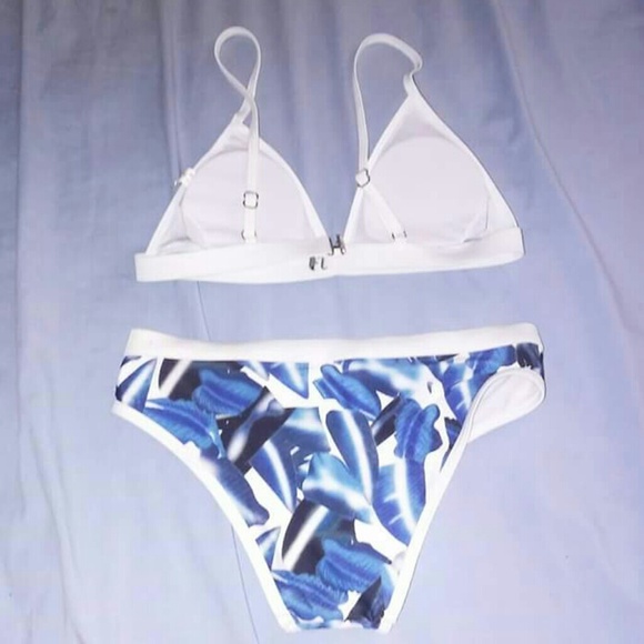 BLUE FLORAL BIKINI SET - Picture 3 of 5