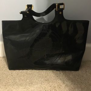 Tory Burch patent leather east/west bag