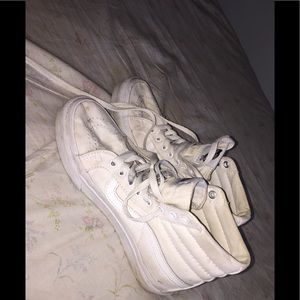 white vans. Worn but are cheap!