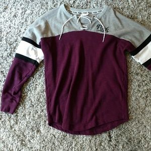 Dark Red VS Pink Sweatshirt